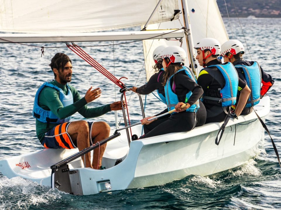 Under 14 sailing courses centro velico caprera Sardinia